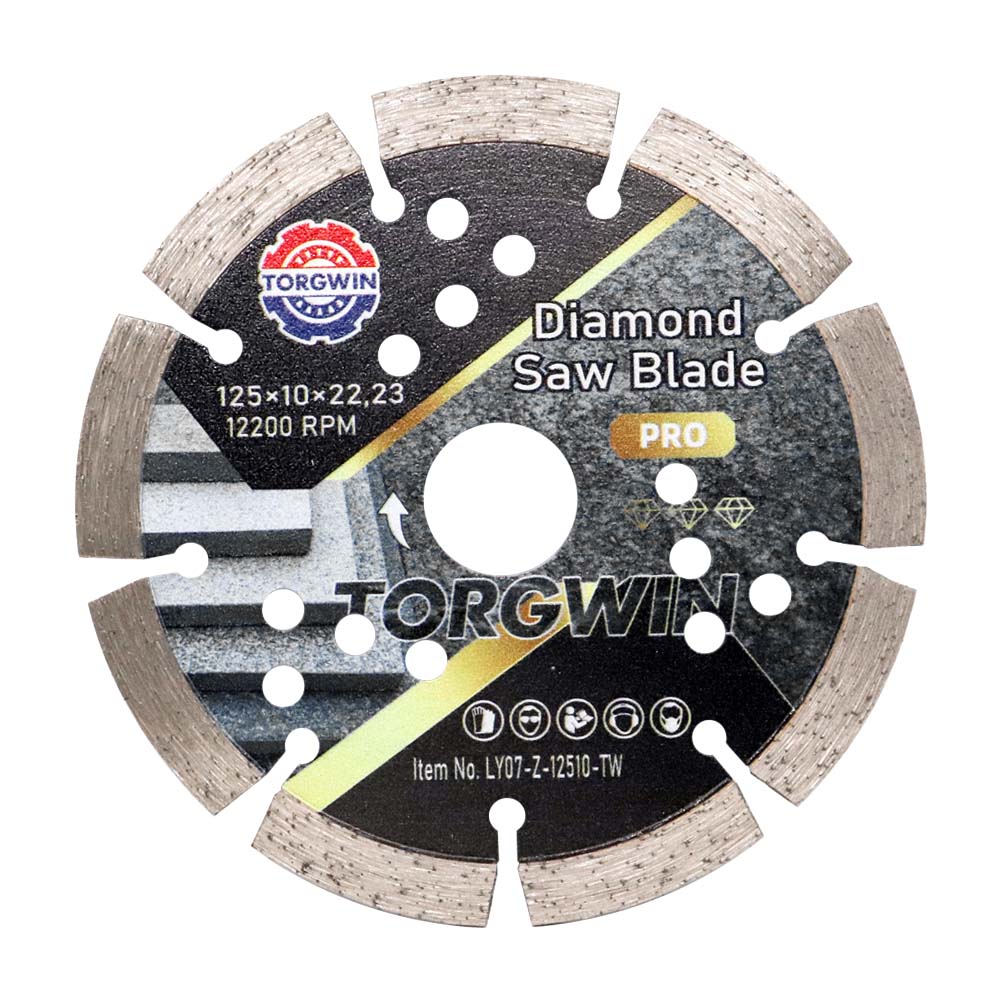 Lama de ferăstrău cu diamant segmentat de 125 mm pentru tăierea marmurii Lama de ferăstrău cu diamant segmentat de 125 mm pentru tăierea marmurii