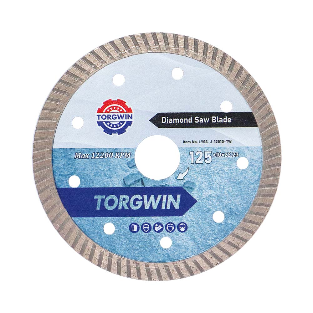 Lama de ferăstrău cu diamant turbo de 125 mm pentru tăierea granitului