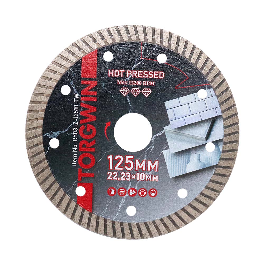 Blade de ferăstrău cu diamant turbo presat la cald pentru faianță